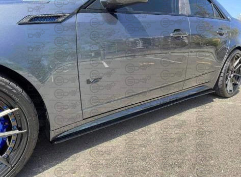 2009-2015 CTS-V V2 Sedan & Wagon | Basic Style Gloss Black Side Skirts Rocker Panels Ground Effects